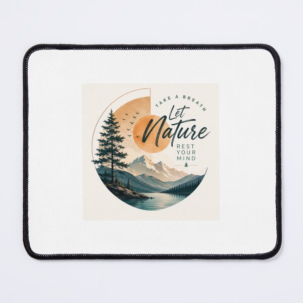 Item preview, Let Nature Rest Your Mind – Modern Mountain Landscape Design designed and sold by SummitTrails.