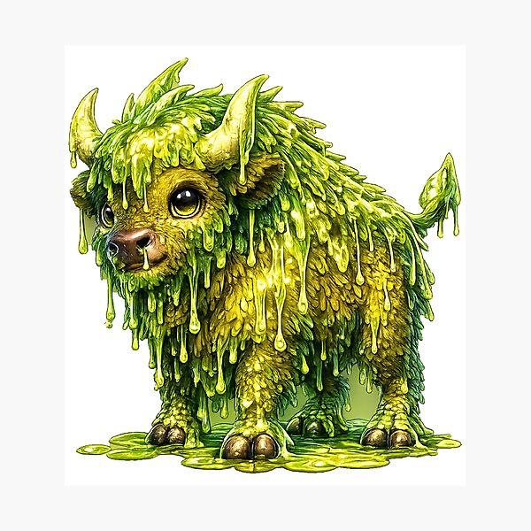 Item preview, Slime Baby Bison designed and sold by Monster Daze.