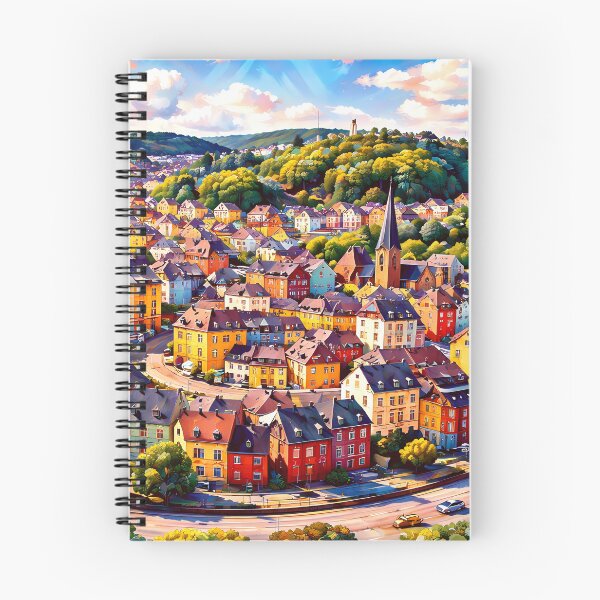 Item preview, Colorful European Townscape designed and sold by cuprum.