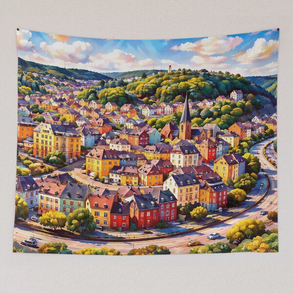 Item preview, Colorful European Townscape designed and sold by cuprum.