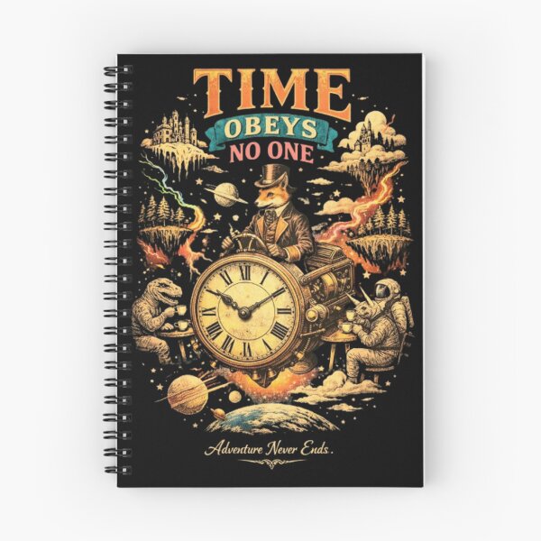 Item preview, Time Waits for No One – Steampunk Fox Cosmic Art  designed and sold by Dogandesighn.