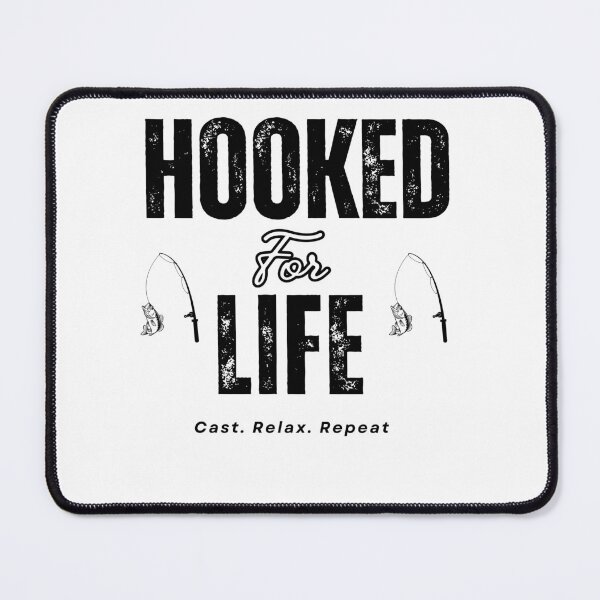 Item preview, Hooked For Life Fishing Minimalist Bass Design designed and sold by Minimal Aura.