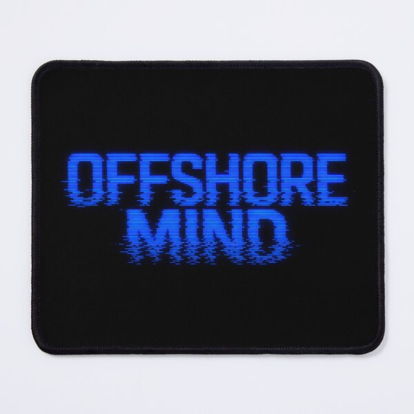 Item preview, Offshore Mind Glitch Art VHS Retro CRT Surf Tee Sticker Electric Blue Surfer Gift designed and sold by sharifex.