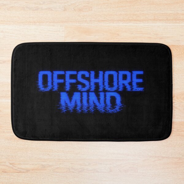 Item preview, Offshore Mind Glitch Art VHS Retro CRT Surf Tee Sticker Electric Blue Surfer Gift designed and sold by sharifex.
