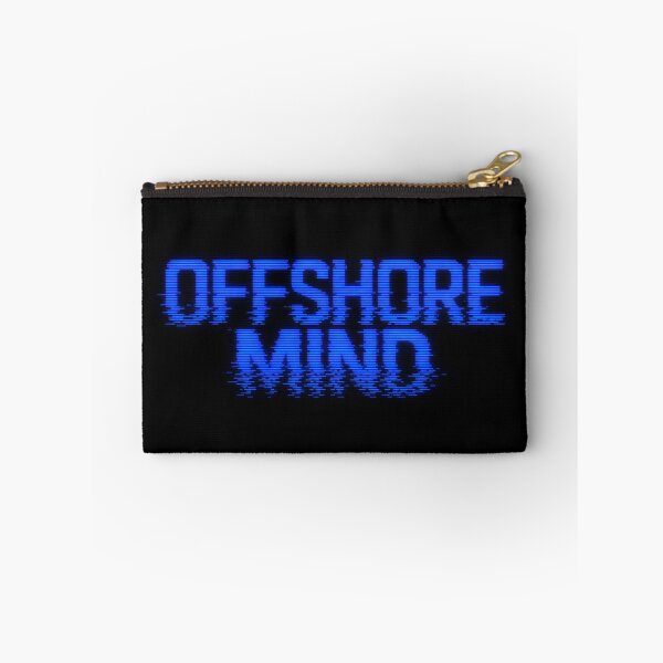 Item preview, Offshore Mind Glitch Art VHS Retro CRT Surf Tee Sticker Electric Blue Surfer Gift designed and sold by sharifex.