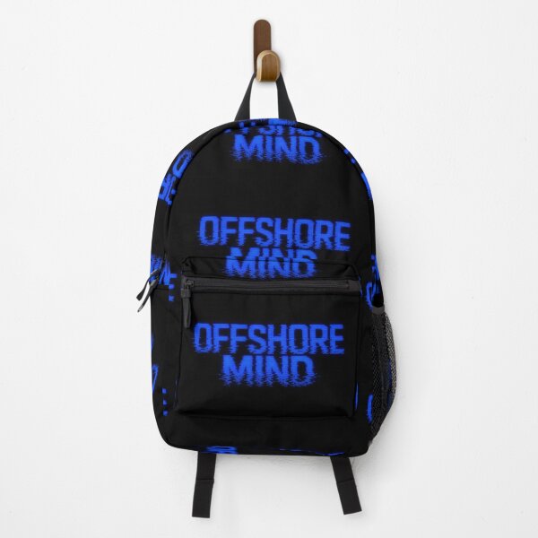 Item preview, Offshore Mind Glitch Art VHS Retro CRT Surf Tee Sticker Electric Blue Surfer Gift designed and sold by sharifex.