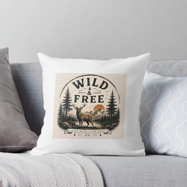 Item preview, Wild & Free | Vintage Deer Adventure Design designed and sold by BlackPineLab.