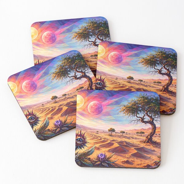 Item preview, Surreal Desert Landscape with Suns designed and sold by cuprum.