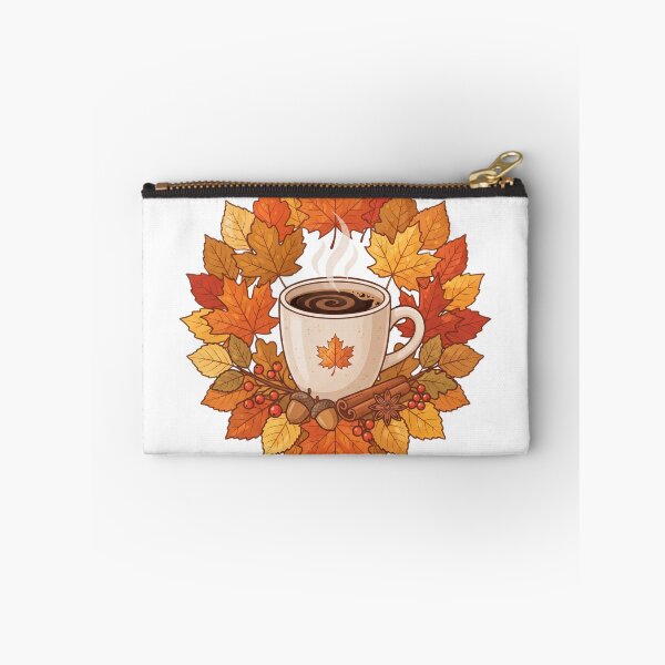 Item preview, Coffee and autumn leaves 2 designed and sold by kidoramagic.