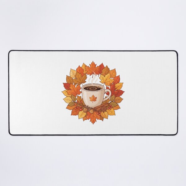 Item preview, Coffee and autumn leaves 2 designed and sold by kidoramagic.