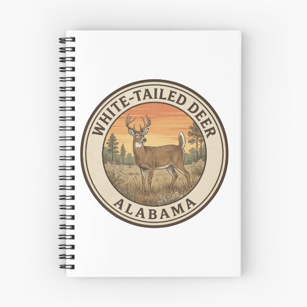 Item preview, White-Tailed Deer Alabama Vintage Wildlife Badge designed and sold by CKaracaCrafted.