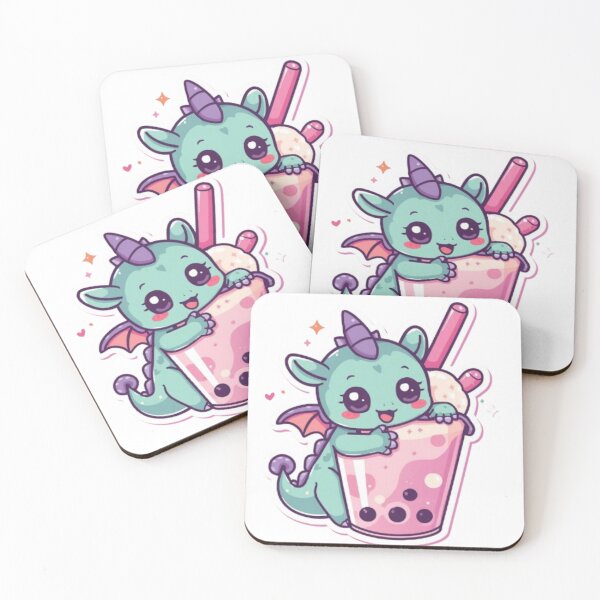 Item preview, Cute Bubble Tea Dragon Kawaii Sticker | Adorable Baby Dragon Boba Gift designed and sold by Stylestickers55.