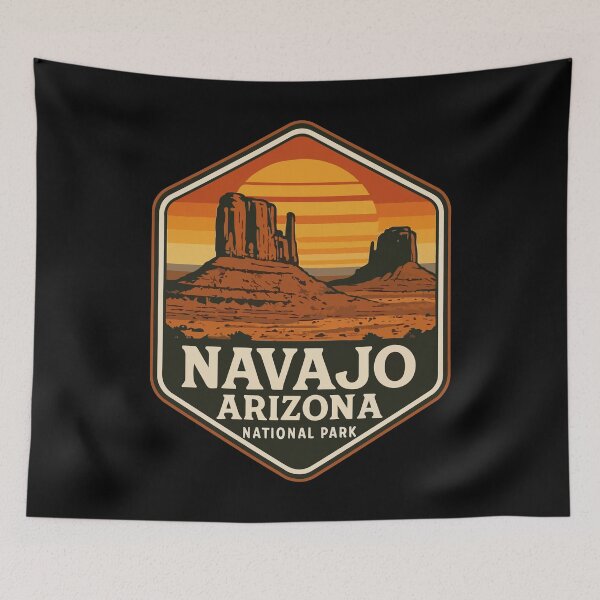 Item preview, Navajo Arizona National Park United States Vintage Travel designed and sold by TomFrontierArt.