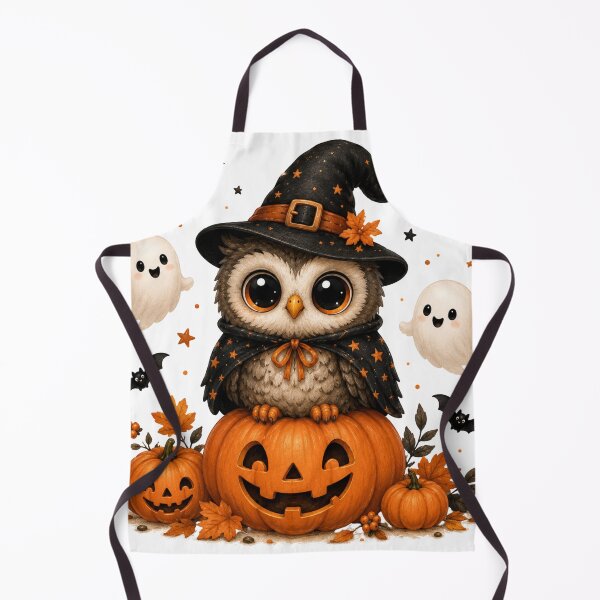 Item preview, Cute Halloween Owl Witch designed and sold by LovePrintArt.