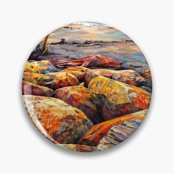 Item preview, Colorful Rocks by the Seashore designed and sold by cuprum.