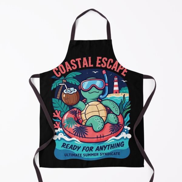 Item preview, Ready For Anything Retro Turtle Floating on Inner Tube designed and sold by BLUESKY11a.