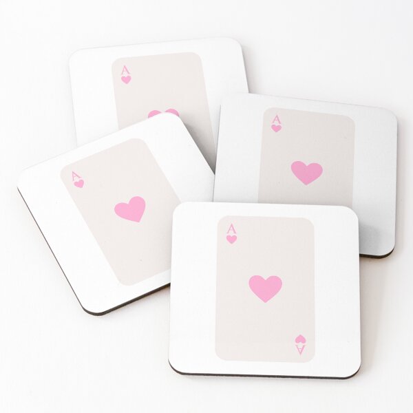 Item preview, Pink Retro Aesthetic Ace of Hearts Playing Card Design, Vintage Vibes Decor & Stationery designed and sold by SpringTeaDesigns.