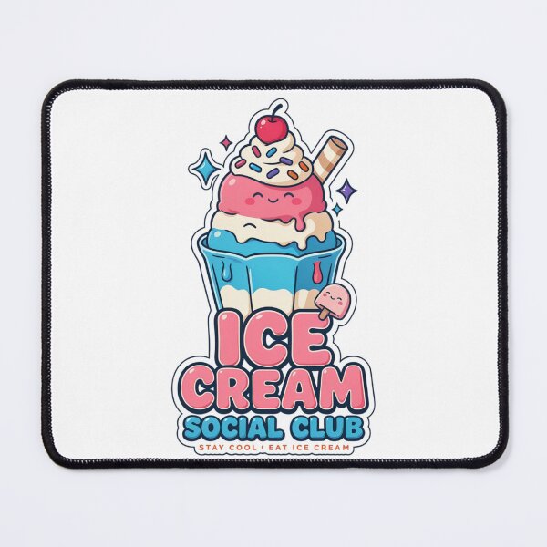 Item preview, Ice Cream Social Club Kawaii T-Shirt – Cute Sundae Gift for Ice Cream Lovers & Summer Foodies designed and sold by GemBob Creations.