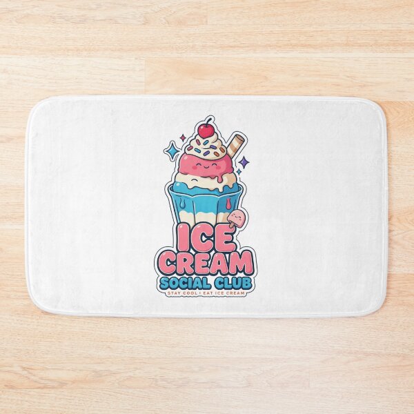 Item preview, Ice Cream Social Club Kawaii T-Shirt – Cute Sundae Gift for Ice Cream Lovers & Summer Foodies designed and sold by GemBob Creations.