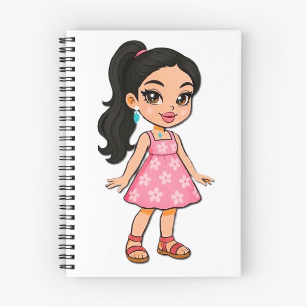 Item preview, Cute Kawaii Girl with Pink Dress | Chibi Cartoon Character designed and sold by lunadesignsmoon.