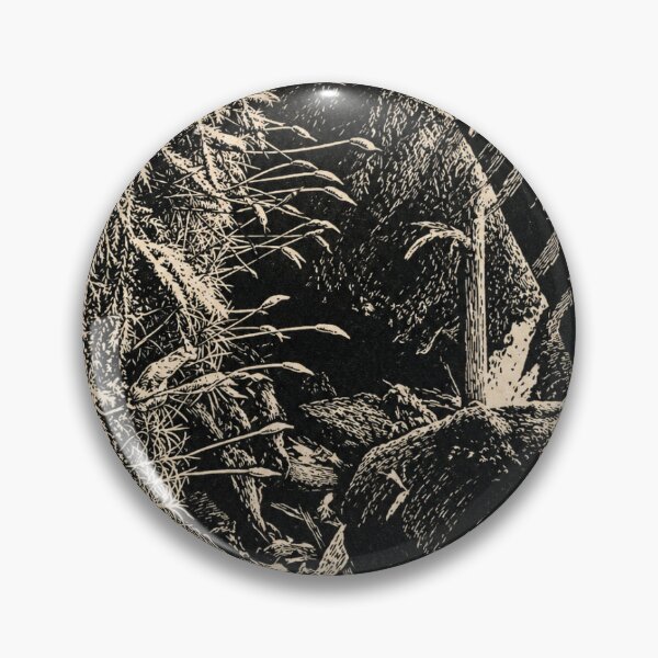 Item preview, Macro Forest Floor | Botanical Linocut Sticker & Postcard designed and sold by Linoluca.
