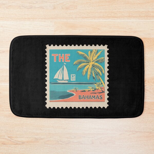 Item preview, Bahamas Vintage Postage Stamp - Coastal Sailboat designed and sold by tiigerdad.