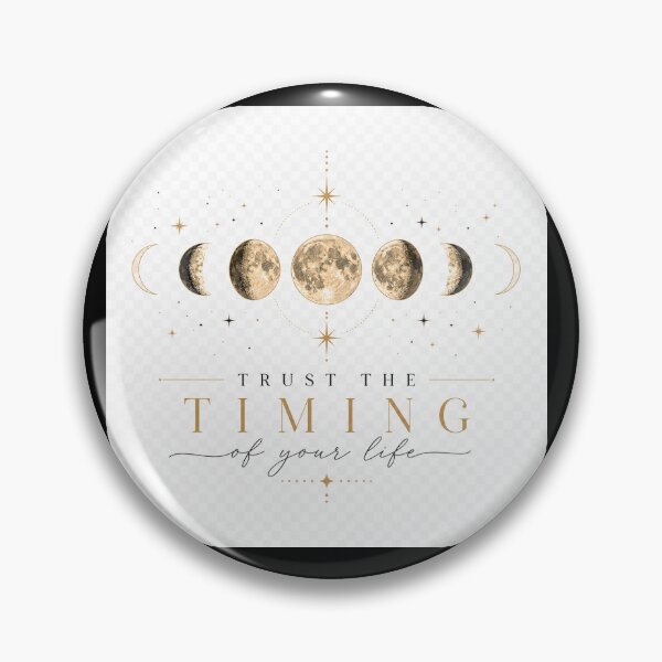 Item preview, Trust the Timing of Your Life – Minimalist Moon Phases Celestial Design designed and sold by SummitTrails.