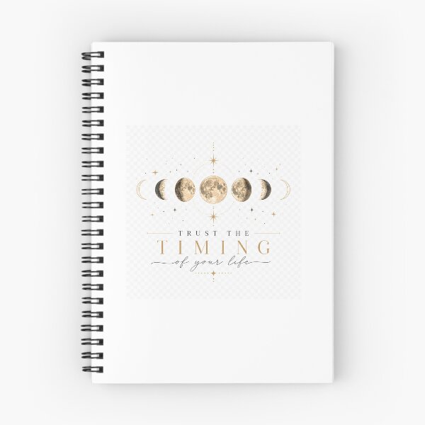 Item preview, Trust the Timing of Your Life – Minimalist Moon Phases Celestial Design designed and sold by SummitTrails.