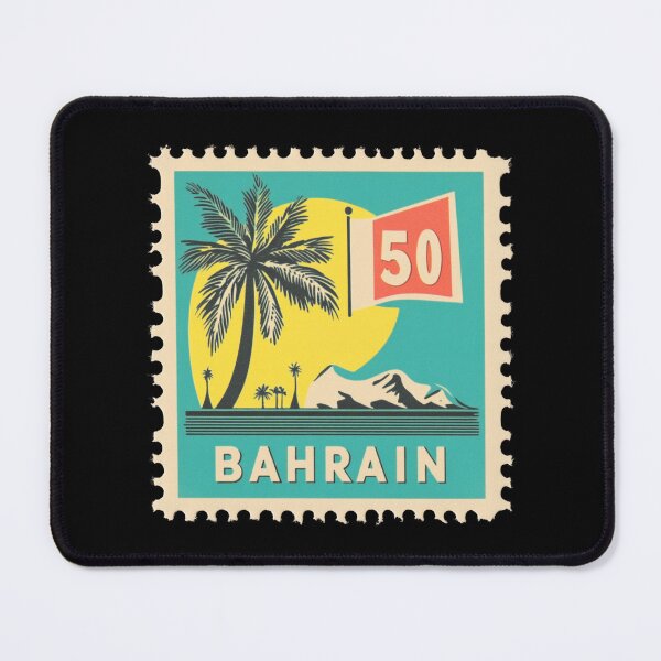 Item preview, Bahrain Vintage Postage Stamp - Coastal Palm designed and sold by tiigerdad.