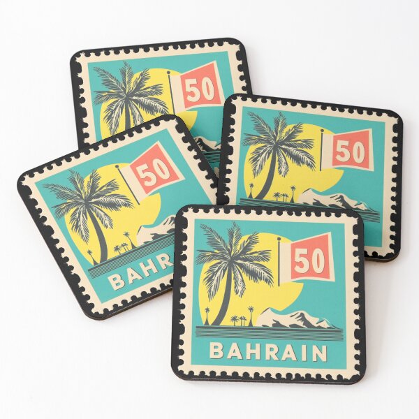 Item preview, Bahrain Vintage Postage Stamp - Coastal Palm designed and sold by tiigerdad.