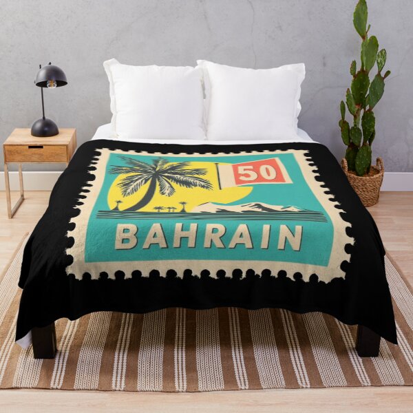 Item preview, Bahrain Vintage Postage Stamp - Coastal Palm designed and sold by tiigerdad.