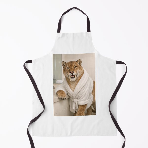 Item preview, Cozy Bathrobe Saber-Toothed Tiger designed and sold by Sillytoe.
