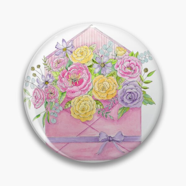 Item preview, Birthday Wishes Across the Miles Floral Envelope designed and sold by daphsam.