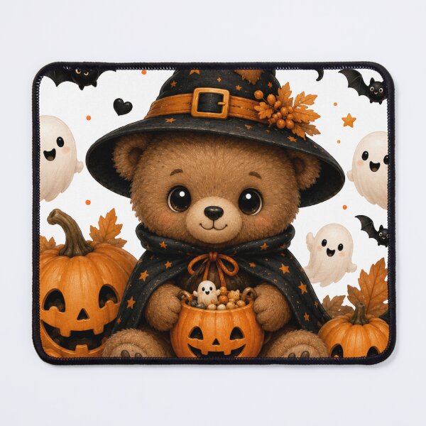 Item preview, Cute Halloween Teddy Bear Witch designed and sold by LovePrintArt.
