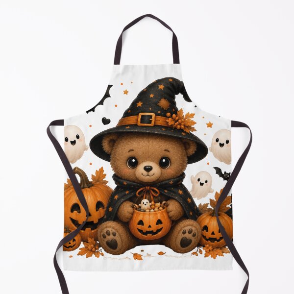 Item preview, Cute Halloween Teddy Bear Witch designed and sold by LovePrintArt.