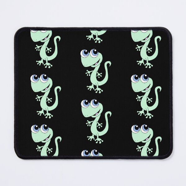 Item preview, Cute Kawaii Green Gecko with Big Blue Eyes designed and sold by CozyCritters8.
