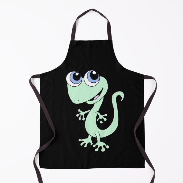 Item preview, Cute Kawaii Green Gecko with Big Blue Eyes designed and sold by CozyCritters8.