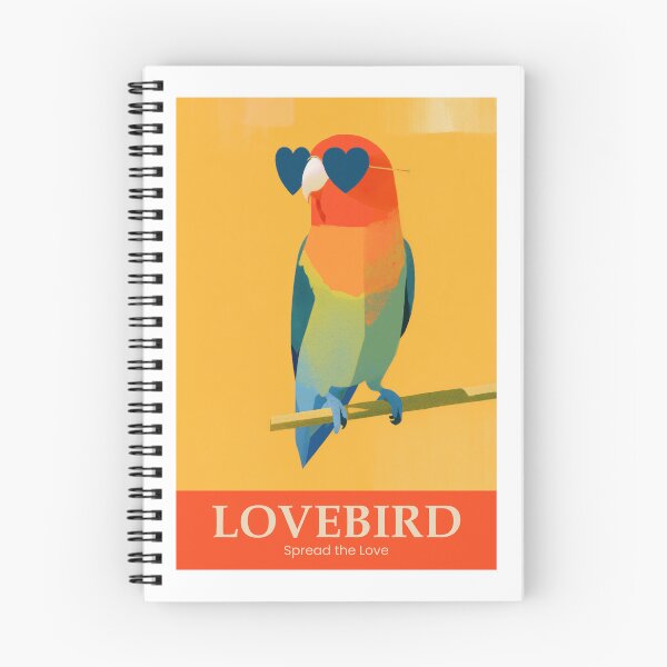 Item preview, Lovebird Spread The Love Wall Art designed and sold by MarkedArtPrints.