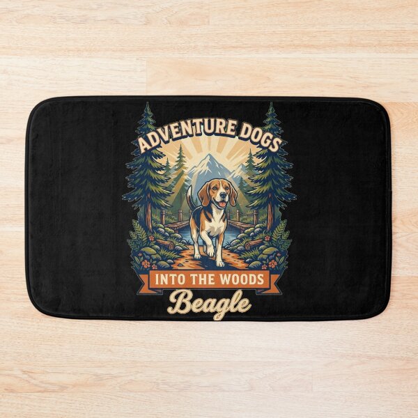 Item preview, Adventure Dogs – Into the Woods | Beagle Hiking Vintage Outdoor designed and sold by No Excuses Supply.