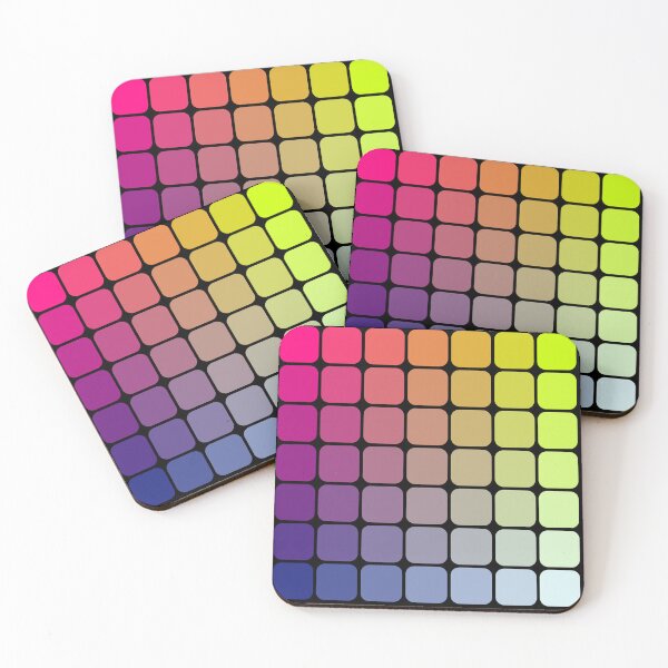 Item preview, Minimalist Color Grid Gradient Matrix Art designed and sold by drTerrens.