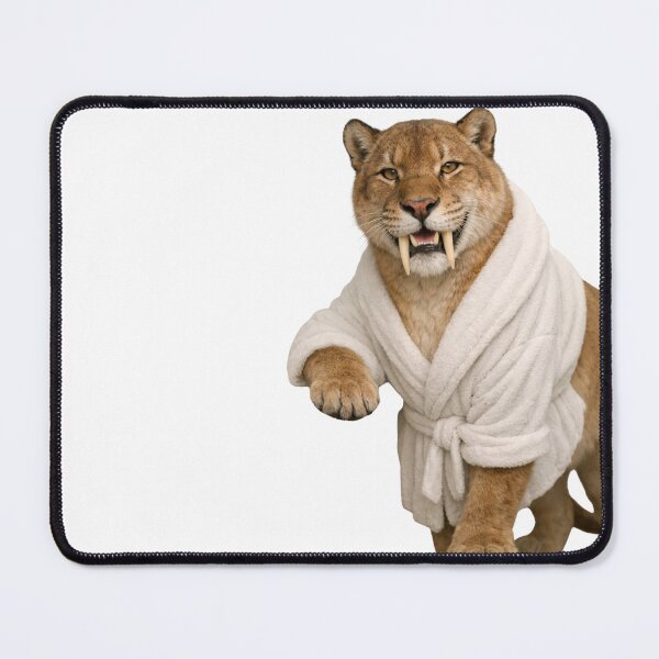 Item preview, Bathrobe Saber-Toothed Tiger designed and sold by Sillytoe.