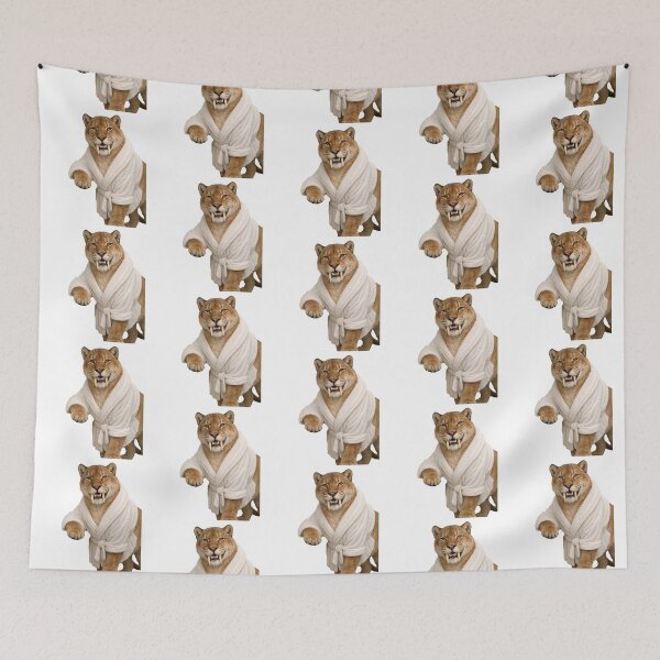 Item preview, Bathrobe Saber-Toothed Tiger designed and sold by Sillytoe.