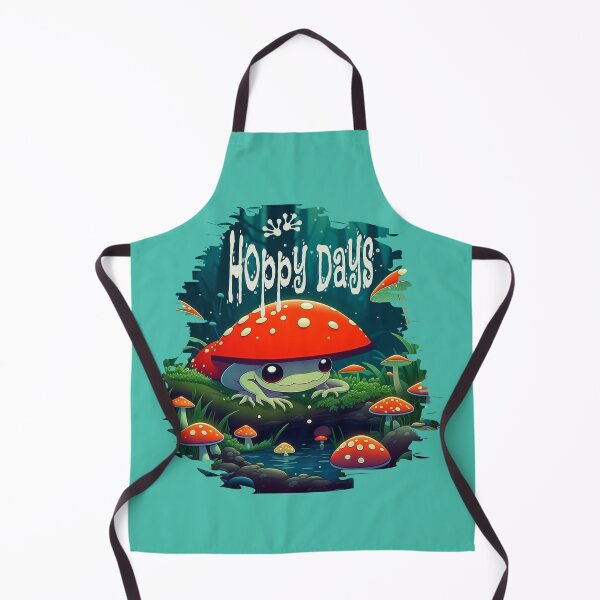 Item preview, Hoppy Days Cute Frog Mushroom | Whimsical Cottagecore Forest Design designed and sold by Sachie's Studio.