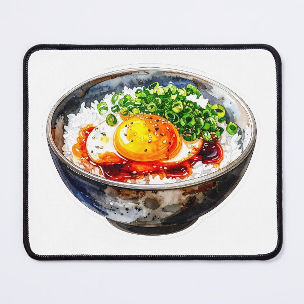 Item preview, Japanese Rice Bowl With Chopsticks Watercolor designed and sold by BetweenForms.