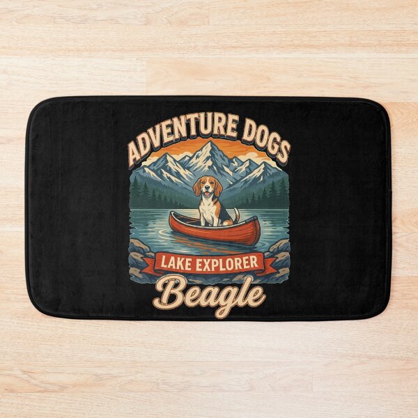 Item preview, Adventure Dogs – Lake Explorer | Beagle Vintage Canoe Camping designed and sold by No Excuses Supply.