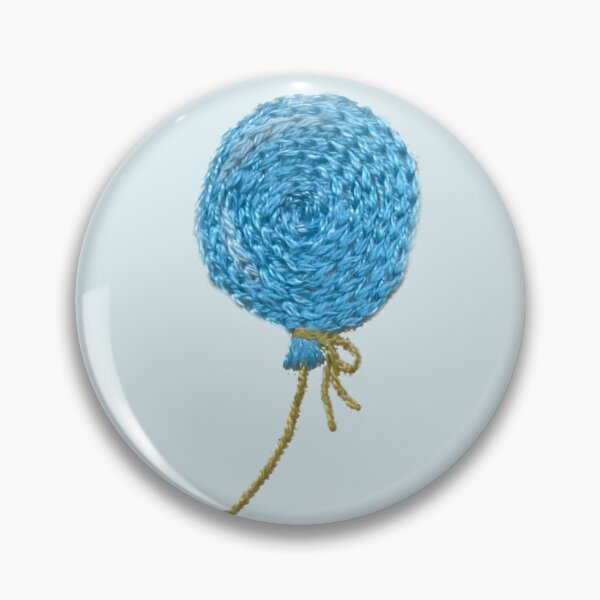 Item preview, A blue balloon designed and sold by Alsa.handembroidery.