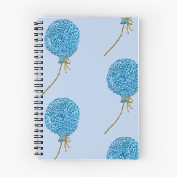 Item preview, A blue balloon designed and sold by Alsa.handembroidery.
