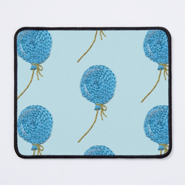 Item preview, A blue balloon designed and sold by Alsa.handembroidery.
