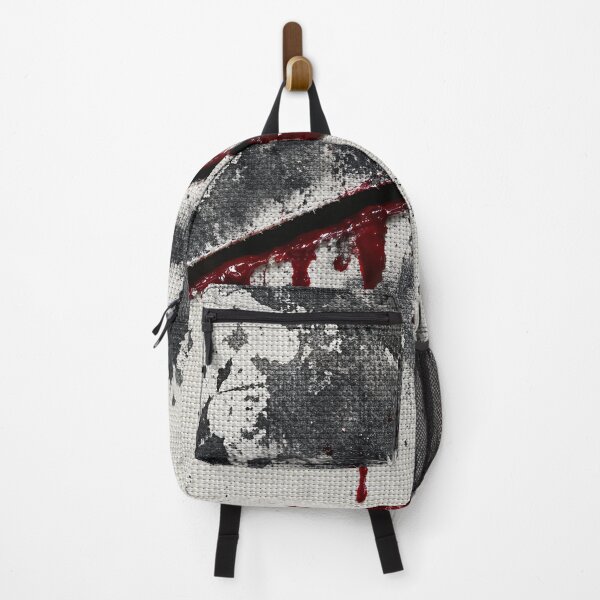 Item preview, Gothic Canvas Slice with Dripping Blood Horror Pattern designed and sold by Aimaniia666.