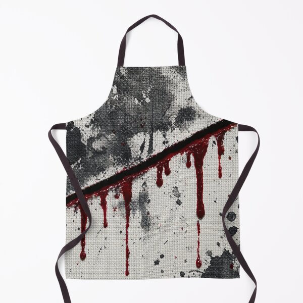 Item preview, Gothic Canvas Slice with Dripping Blood Horror Pattern designed and sold by Aimaniia666.
